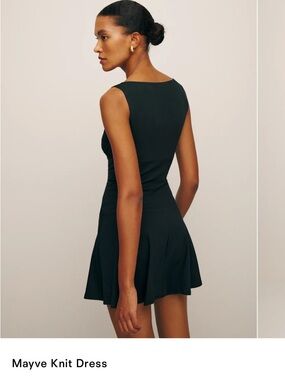 Reformation Mayve Knit Dress - Black